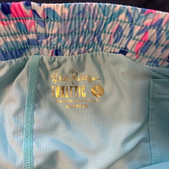 Lilly Pulitzer Luxletic Multicolor Athletic Shorts - Picture 4 of 4